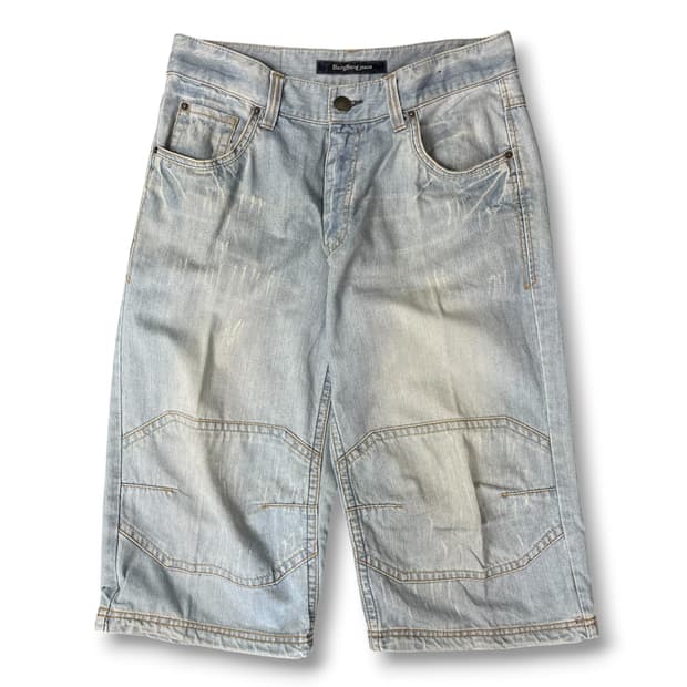 (32) 뱅뱅 스트링포인트 연청 7부 팬츠