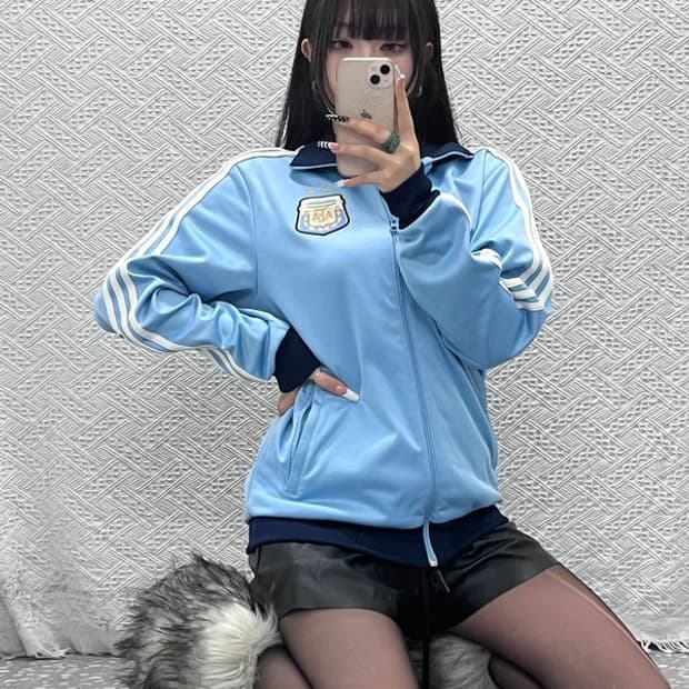 아디다스 희귀 아르헨티나 메시 져지 집업 100 C10301