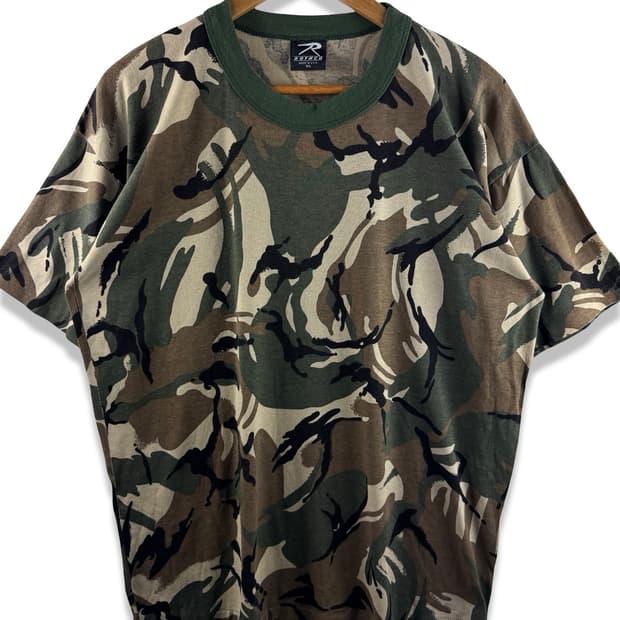 90S 미국생산 싱글스티치 DPM 카모플라주 티셔츠2676