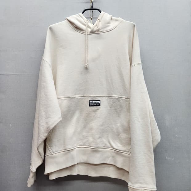 아디다스 백 빅로고 오버핏 후드티 XL(3XL)