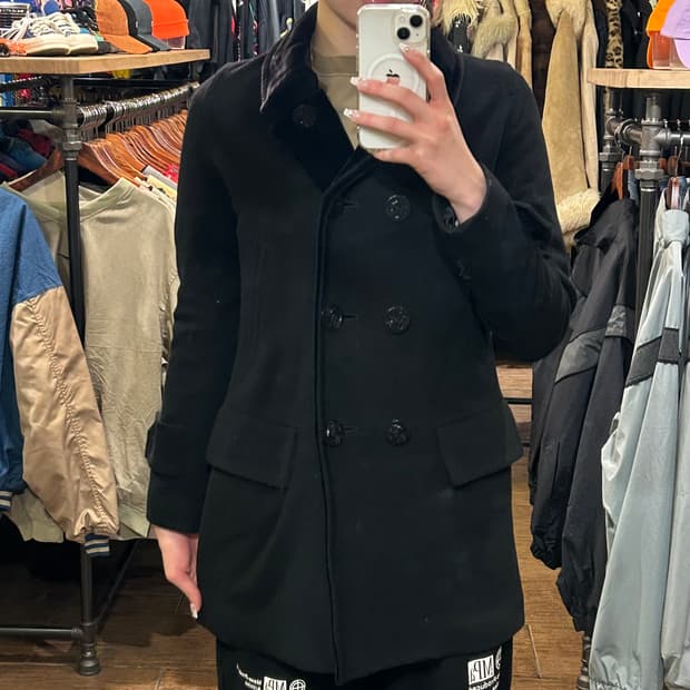 [HI]  폴로 진스 하프코트 블랙