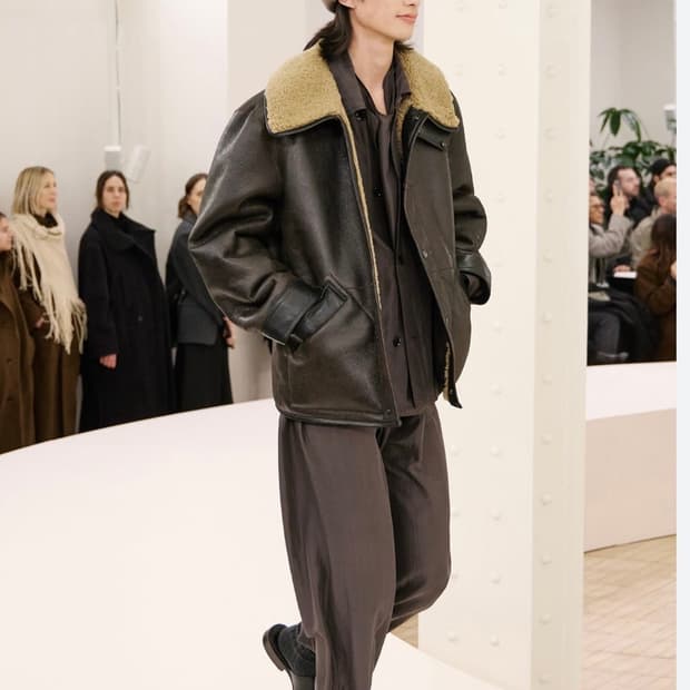 새상품) 르메르 25 f/w 시어링 에스프레소 코트 자켓 