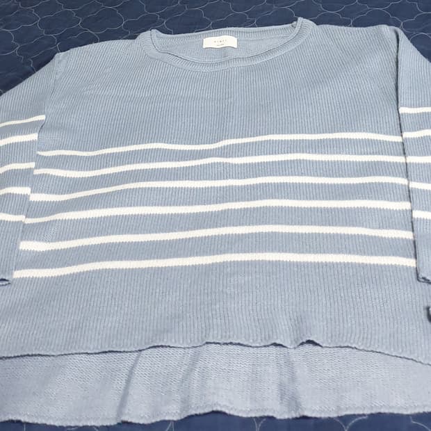 MYMYT 옆트임 니트 스카이블루 (L)