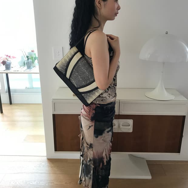 vintage pattern chain bag