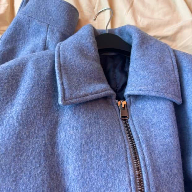 자라 블루 울자켓