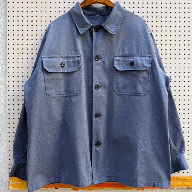 1970s FRENCH MILITARY GREY 프렌치밀리터리워크자켓