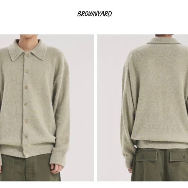 브라운야드 가디건 니트 4size