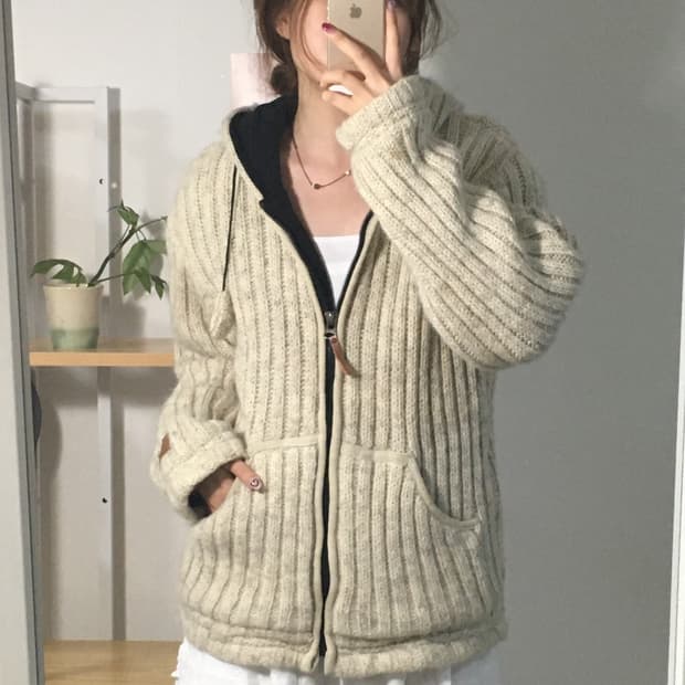 밀크쉐이크 후드집업
