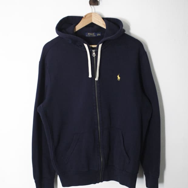 폴로Polo Ralph Lauren Navy Hood Zip-Up