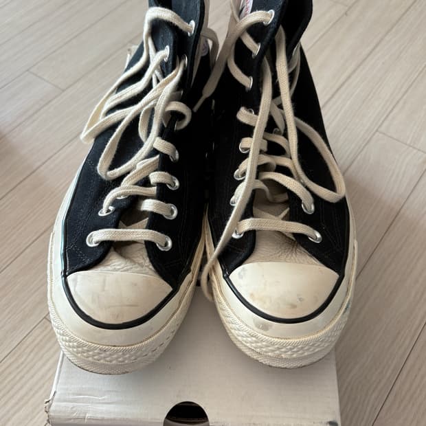 컨버스 x 피어 오브 갓 에센셜 척 70 하이 블랙 290