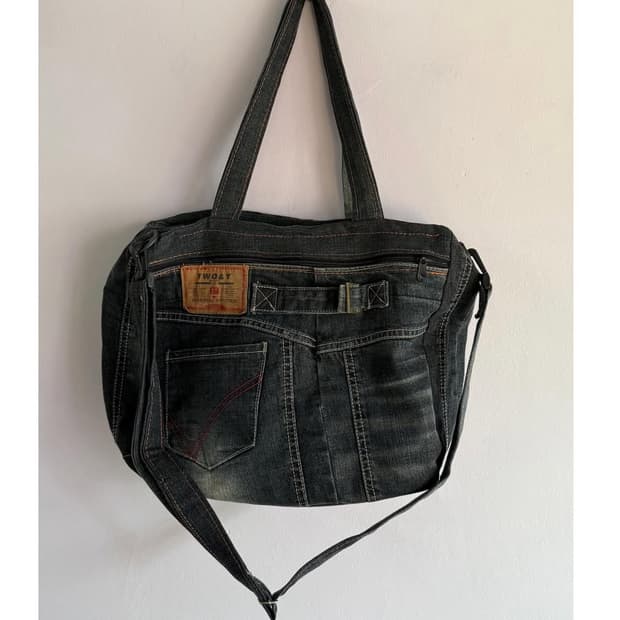 y2k 데님 숄더백