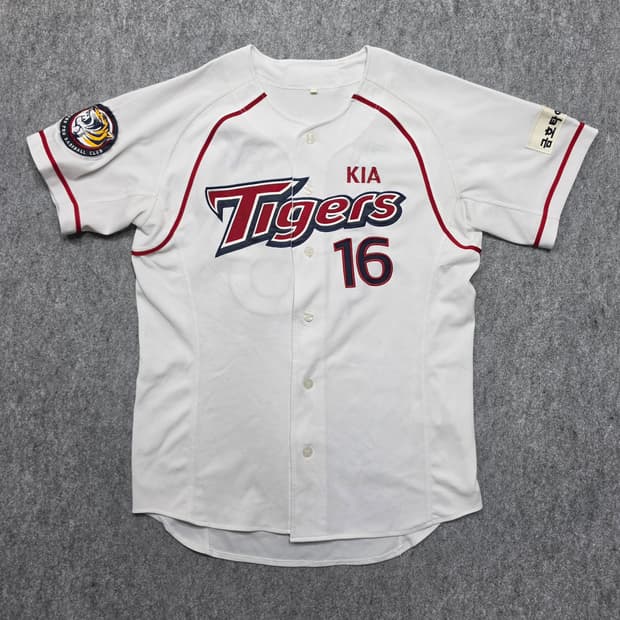 기아 타이거즈 16번 김주찬 야구 유니폼 반팔 져지