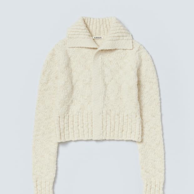 Auralee 니트 가디건