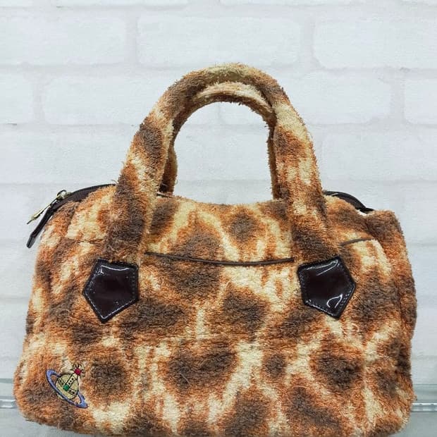 비비안 웨스트우드 레오파드 파일 핸드백