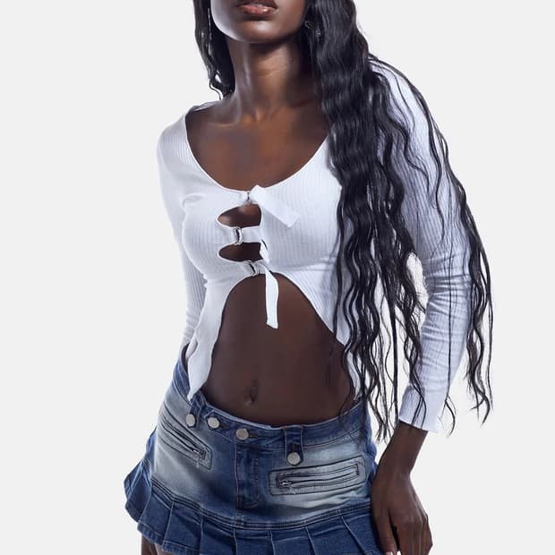 Dollskill crop top y2k 크롭탑