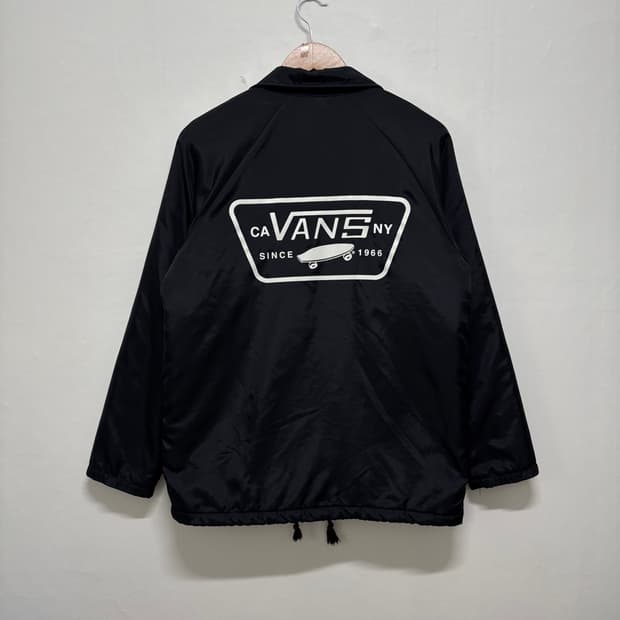 반스 블랙 누빔 코치자켓