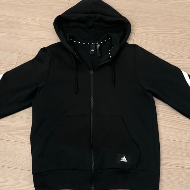 아디다스 후드집업 블랙