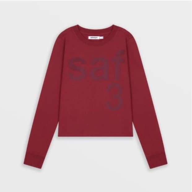 1/2 basic Safari L/S (BURGUNDRY)