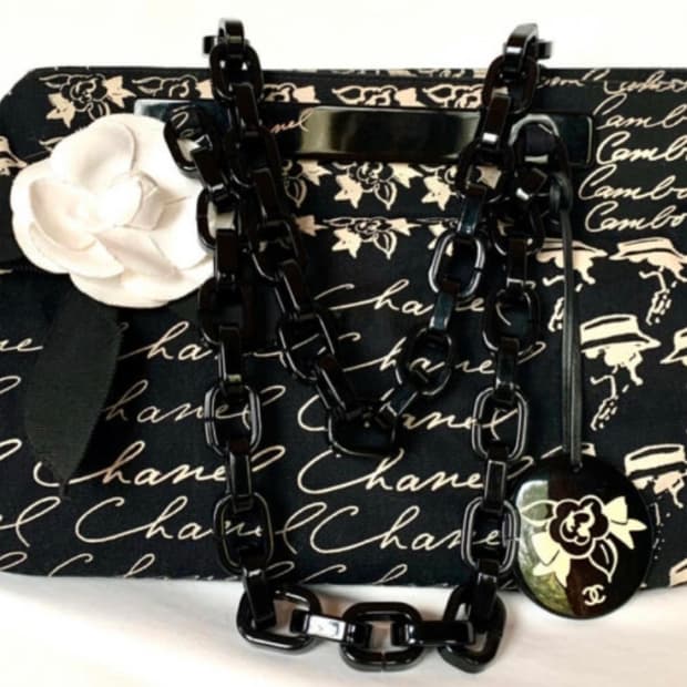 샤넬 패브릭 숄더백 RUE