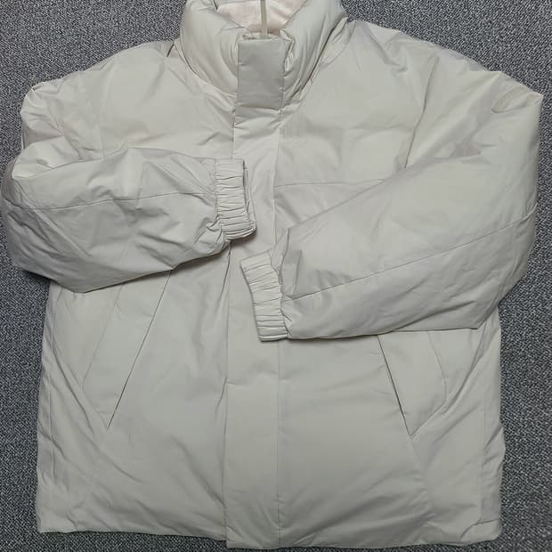 공용 ALASKA 구스다운 숏 푸퍼 패딩 점퍼  XXL