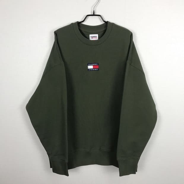 타미힐피거 오버핏 기모 맨투맨 티셔츠 새상품 남성L