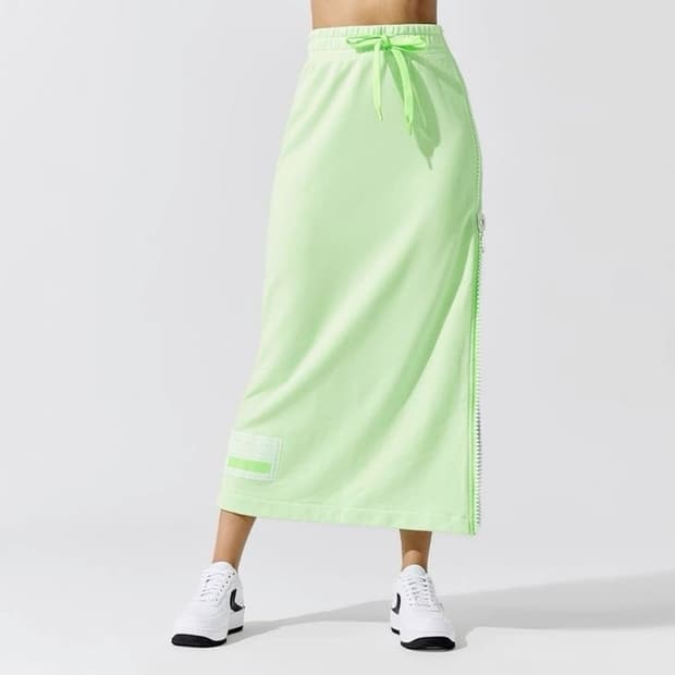 나이키 스우시 지퍼 맥시 롱스커트 S