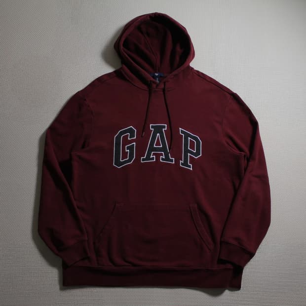 GAP 갭 버건디 후드티 