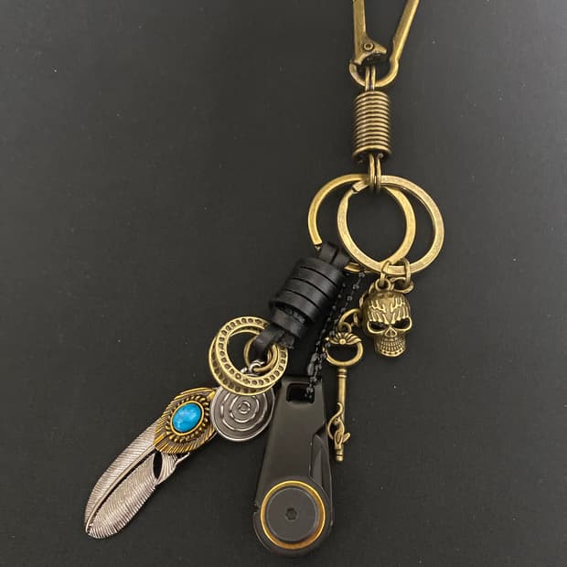 빈티지 브라스 키링