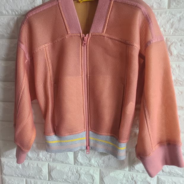 [수165]아디다스x스텔라맥카트니 핑크 메쉬 집업 자켓(55)