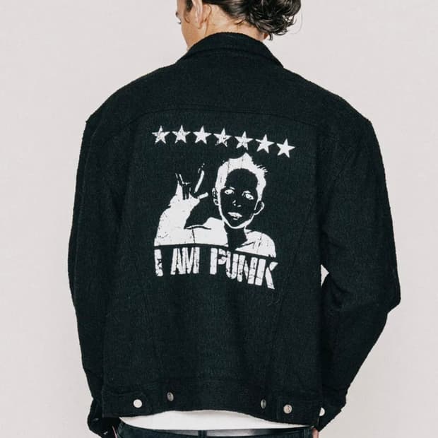 [새상품,M] 바스틱 스텐실 니트 트러커_블랙