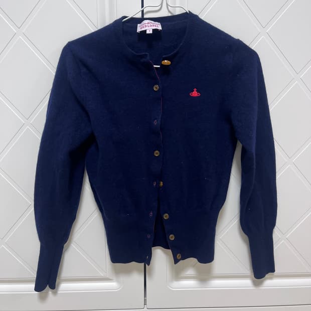 비비안웨스트우드 레드라벨 네이비 가디건 1size