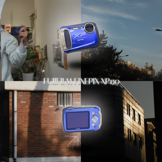작례⭕️ 후지필름 XP150 + 박스  아쿠아 블루 메탈릭🌊 
