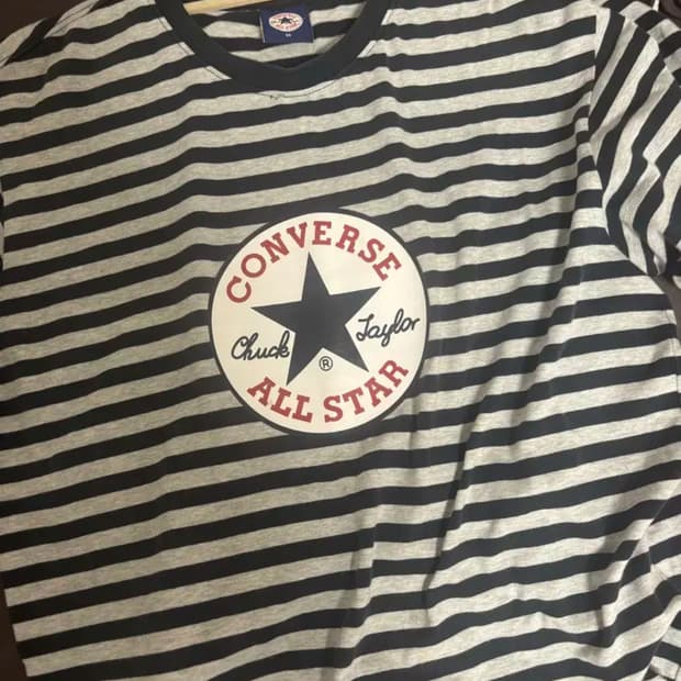 컨버스 스트라이프 빈티지 티셔츠