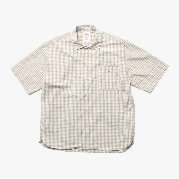  DANTON "Beige Check Shirts"
