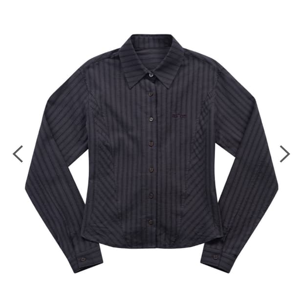 애즈온 NIKO CORSET SHIRT / DARK-PURPLE