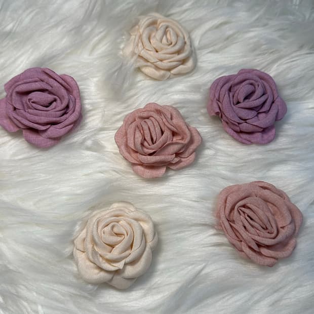 로즈 그립톡 (ivory/coral/violet)