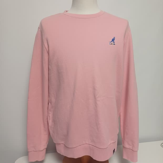 캉골 베이직 클럽 맨투맨 핑크 (사이즈 L)