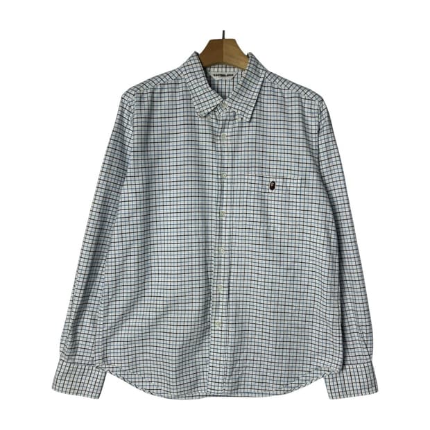 [A BATHING APE] 베이프 체크 버튼다운 셔츠