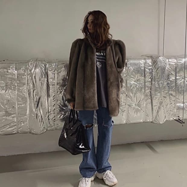 파르킴 워크샵 퍼 재킷