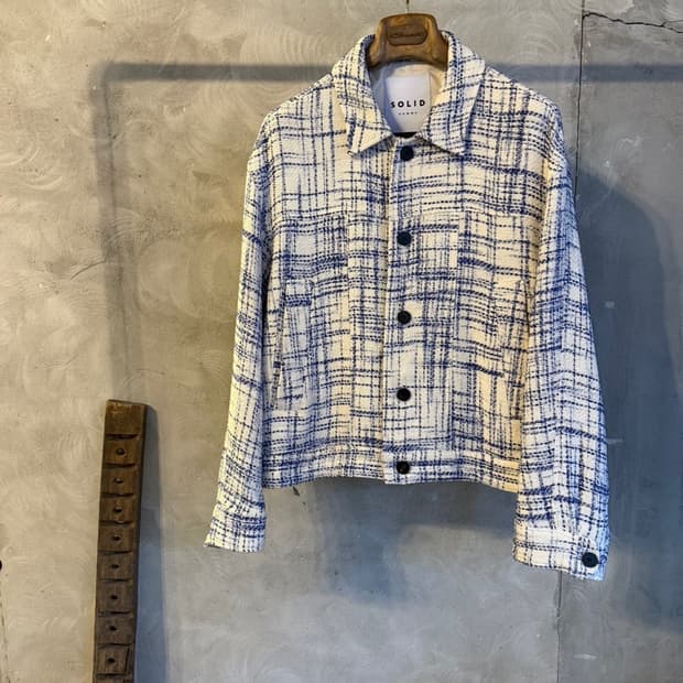 솔리드옴므 트위드 블루종 100