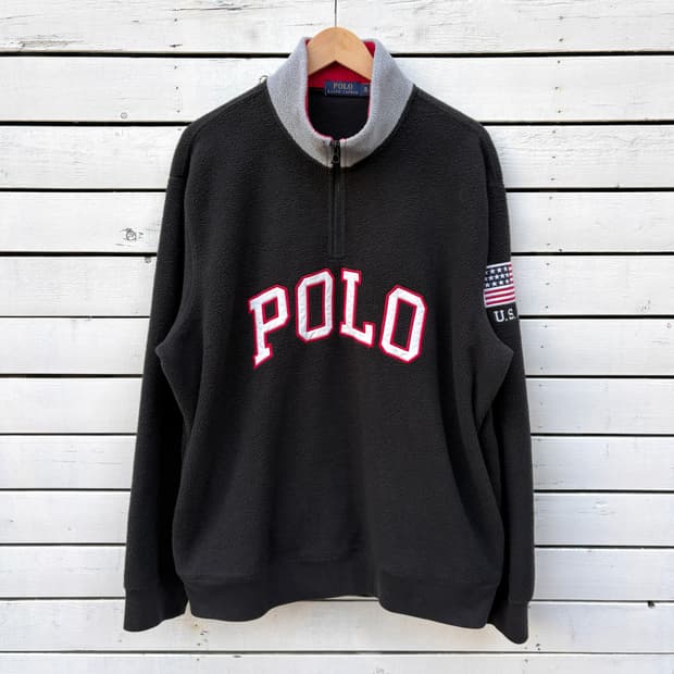 Polo 폴로 성조기 플리스 후리스 풀오버
