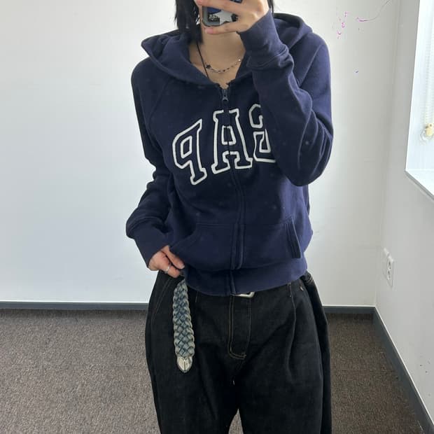 Gap 갭 네이비 후드집업