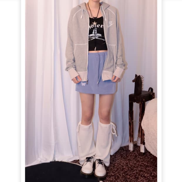 Out OverLock Detail Hooded