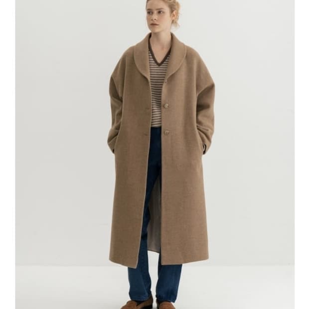 문달 코트 shawl collar coat