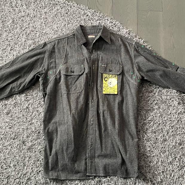 Kapital Bone Chambray Shirt 캐피탈 샴브레이 셔츠