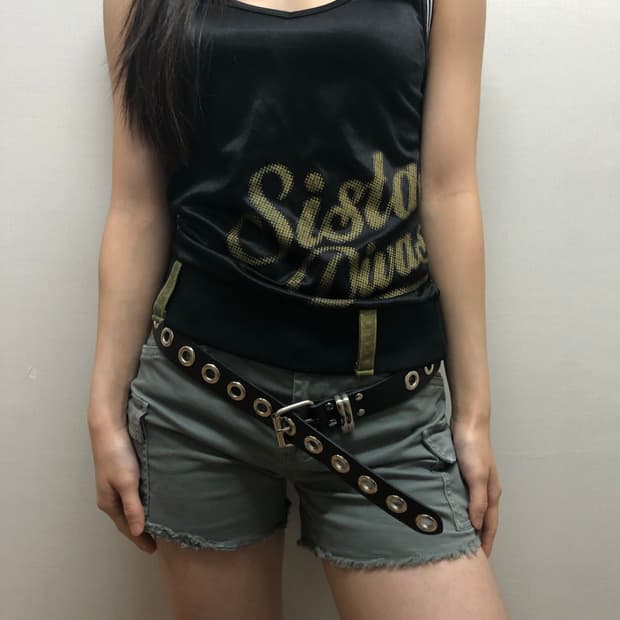 빈티지 블랙 와투케 슬리브리스