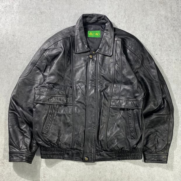 [110] 90s VOCANO 양가죽 레더 봄버자켓