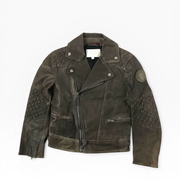 구찌 라이더 레더 자켓