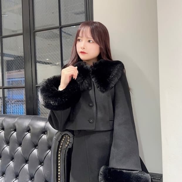 EATME 페이크 퍼 숏 자켓 코트 양산형 지뢰계 스나계 걸리