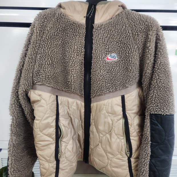 나이키 헤리티지 셰르파 플리스 후드 자켓 XL